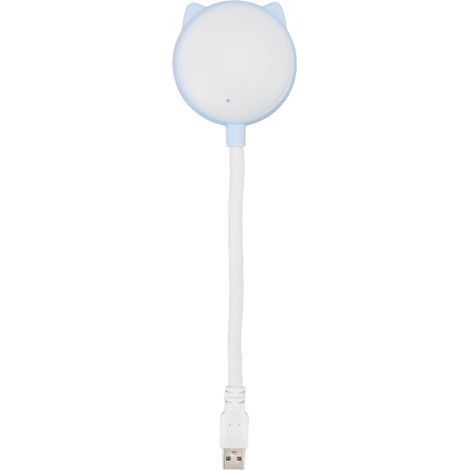 Lampe de bureau LED flexible 26cm, commande vocale et musicale, ABS/PVC, USB 5V, lumière changeante apaisante pour bureau ou chevet (1/5)