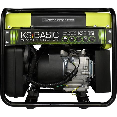 Könner & Söhnen – Générateur à onduleur 3,5 kW – Moteur essence 4 temps 7 CV – Tension 230 V – Économie de carburant jusqu'à 50 % – Poids 34 kg - KSB 35 I