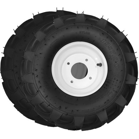 Bricoferr Par de ruedas para motoazada 19x7-8 (1/2)