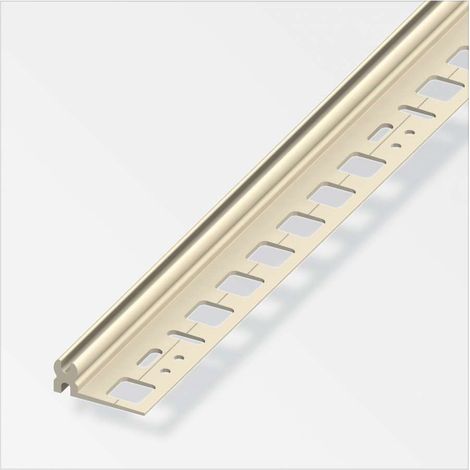 ALFER - 2mt - PROFILO DI SUPPORTO IN PLASTICA RESISTENTE ANTIURTO 8,5 -10.5MM - COLORE AVORIO
