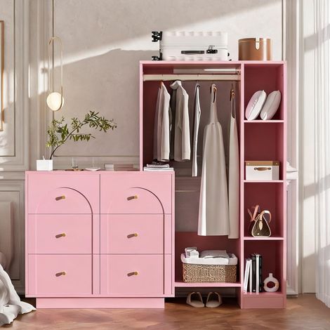 Armoire-penderie en panneau de particules 139 x 35 x 133 cm (1/5)