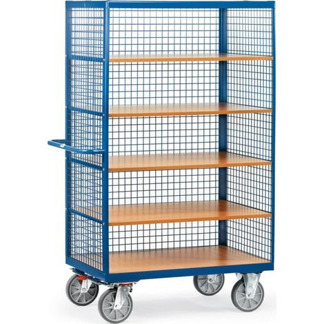 fetra Fourgon 3392 avec ridelles grillagées - charge max. 750kg pneus TPE (1/4)
