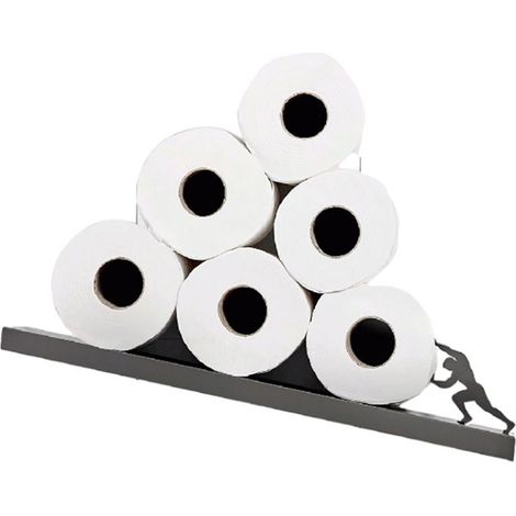 Porte-papier toilette mural flottant, organisateur moderne pour rouleaux de mouchoirs, cadeau de Saint-Valentin (1/4)