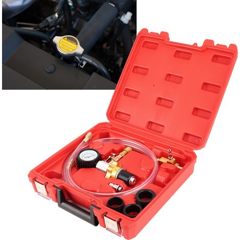 Kit de Purge Rapide pour Radiateur de Voiture - Connecteur d'Évacuation, Test de Fuites et Vide pour Système de Refroidissement