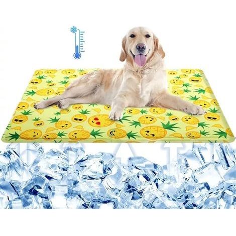 Tapis de Refroidissement for Chien de Compagnie Tapis de Refroidissement d'été Coussin de Glace Coussin de Couchage for Chien Niche for Chien Lit for Chien (50x90CM) (1/5)
