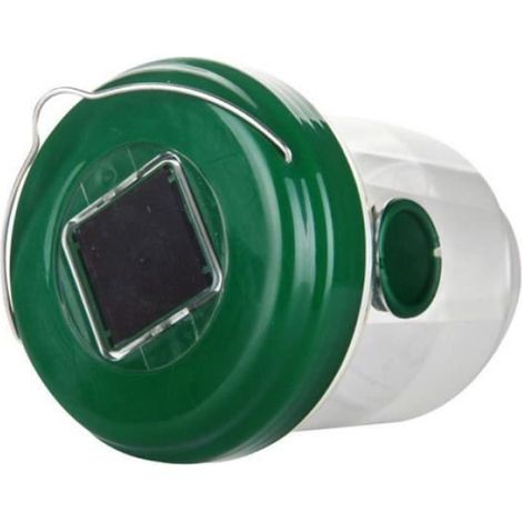 lot de 2 pièges à guêpes solaires d'extérieur avec lumière uv led pour enlever les mouches, les insectes, les cornets, les abeille (1/4)
