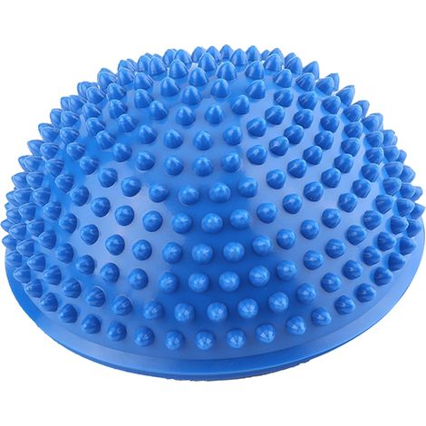 Ballon de yoga gonflable PVC 55cm avec picots massage, ballon d'exercices fitness équilibre (1/5)