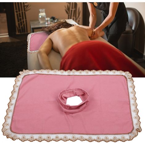 Housse de Massage avec Ouverture Faciale - Protection pour Table - Rose (1/5)