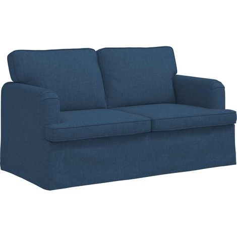 Canapé Bleu 144 x 80 x 85 cm tissu (1/5)