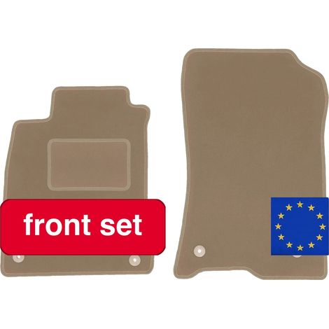Autofußmatten, maßgeschneiderte Passform, langlebiger Schutz, Beige (1/5)