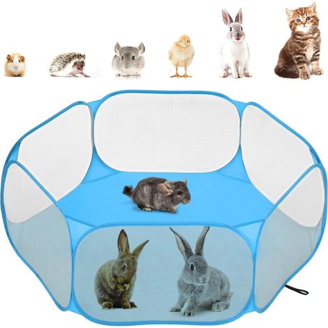 1 Parc Pour Petits Animaux, Tente Imperméable, Cadre En Fil D'acier, Clôture Extérieure, Pour Poussin Lapin
