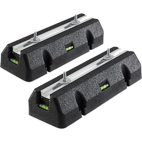 Lots de 2 supports de sol anti-vibrations RUBBER - 450 x 163 x 98 mm - Arcanaute