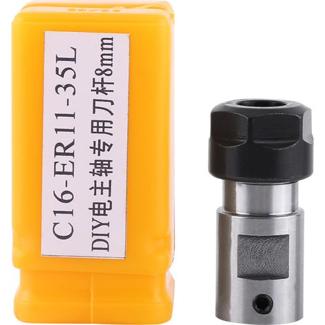 ER11 Collet Chuck Motor Shaft Spindle Extension Rod Inner 8MM For CNC Milling (1/5)
