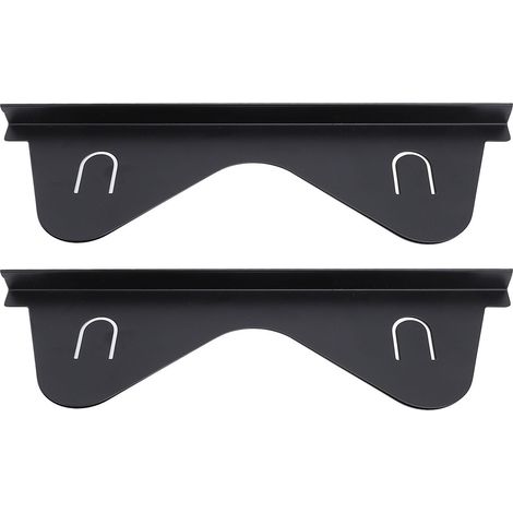 Lot de 2 protections d'espace entre la cuisinière et le plan de travail, en acier inoxydable noir, rétractables et compatibles lave-vaisselle, pour la cuisine. (1/5)