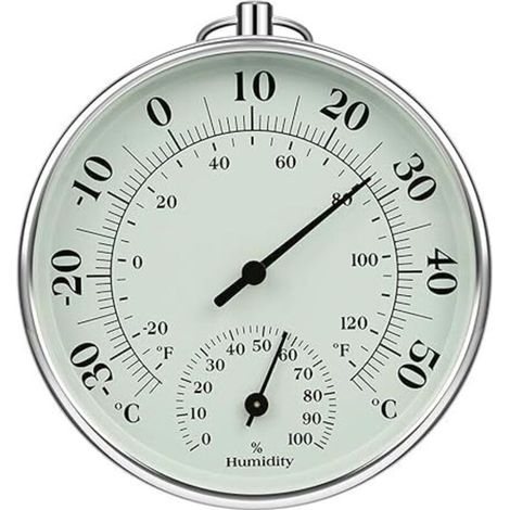 Thermomètre d'intérieur et d'extérieur 10 cm avec thermomètre d'humidité à l'intérieur et à l'extérieur Température de l'air pour moniteur climatisation Humidity Thermomètre Gauge Indicateurs (1/5)