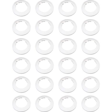 Rosace Radiateur Cache Tuyau pour Radiateur Chauffage Plomberie Couvercle de Trou Mural Sol，10 pcs (cache tuyau radiateur)-DOU
