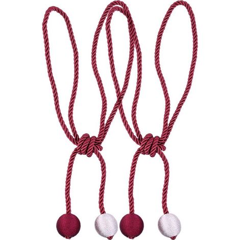 Cordon décoratif à nœuds pour embrasse de rideau Bopai, idéal pour les rideaux à thème plage, peut également servir de crochet et d'accessoire de suspension.