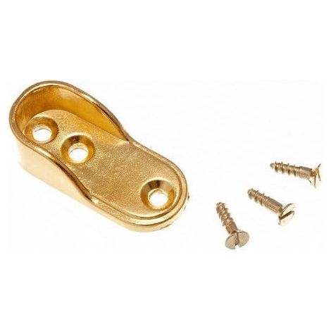 Lot de 24 supports de barre de penderie EB ovales 16 mm x 32 mm