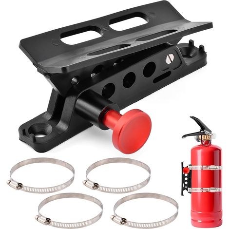 Support d'extincteur de voiture de rechange pour extincteur à poudre pour Sport/JK/Sahara (rouge) (1/5)