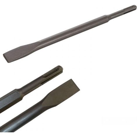 Scalpello spatola a punta piatta per martello demolitore SDS PLUS 350X25mm (1/3)
