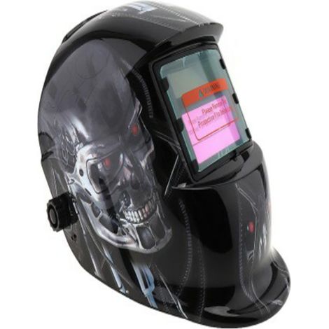 ZOLGINAH Casque de Soudure Automatique - Masque de Soudure avec 2 Lentilles et 2 Capteurs de filtre à ombre réglables DIN9-13 pour le soudage à l'arc de MIG TIG MAG [Classe énergétique A+++] (1/5)