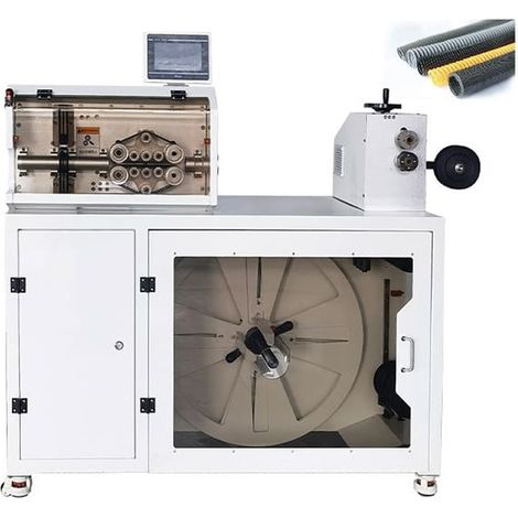 Macchina per il taglio automatico del tubo corrugato con alimentatore e base di appoggio (1/2)