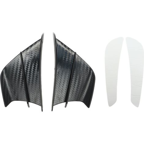 Ailerons aérodynamiques style fibre de carbone pour moto - Paire compatible NINJA 400, NINJA 250, Z900, Z1000 (1/5)
