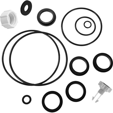 14pcs Rechange Filtre Sable Piscine Compatible avec Pompe Filtre à Sable Krystal Clear, Comprenant 1 Soupape Décharge Air 11 Joint Torique 1 Couvercle Soupape Vidange avec Joint Torique (1/5)