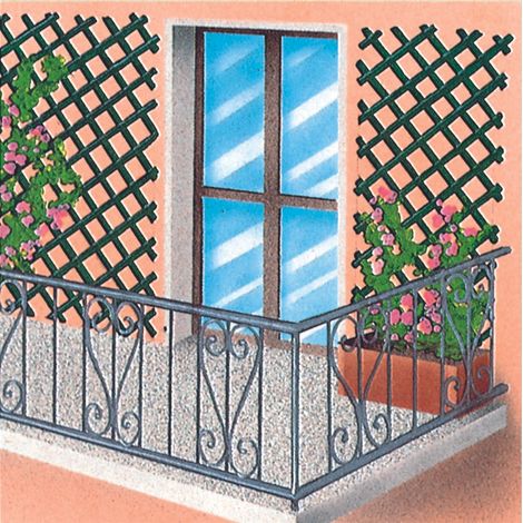 Tralicci Traliccio Verde In Plastica 3x1 Mt Fisarmonica Estensibile Gazebo (1/2)