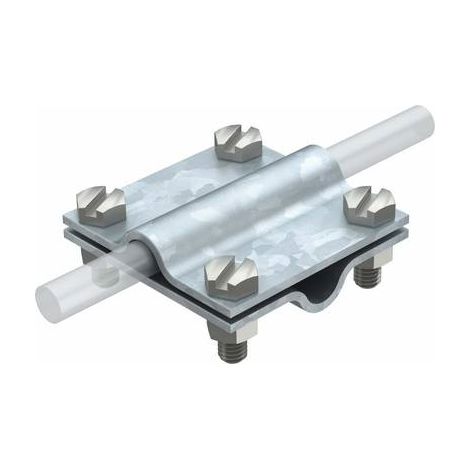 OBO Bettermann Connettore a croce 8-10mm acciaio zincato a caldo, 5312035