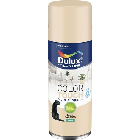 Peinture Aérosol Color Touch - Satin Ivoire 400 ml - Dulux Valentine