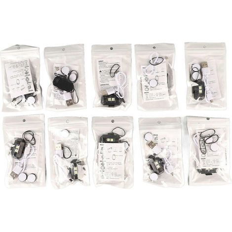 Feux de détresse sans fil pour motos, 10 LED clignotantes, 7 couleurs, haute luminosité (1/5)