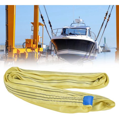 Élingue Ronde Souple de Levage 3T, Sangle Sans Fin pour Transport - 4 Mètres