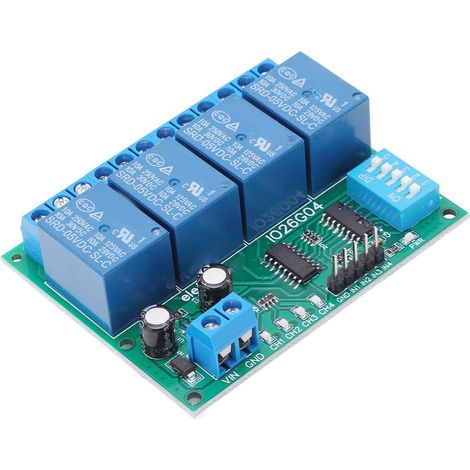 Module relais 4 voies PCB 5V DC interrupteur commande pour électronique automobile ampli moteur (1/5)