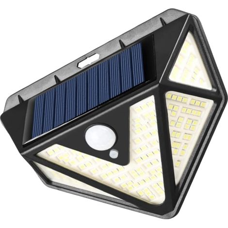 Lampe Solaire Murale Led Leds Étanche Avec Détecteur De Mouvement Luminaire Extérieur Solaire Écologique Et Lumineux Pour Jardin Mur Clôture Et Allée