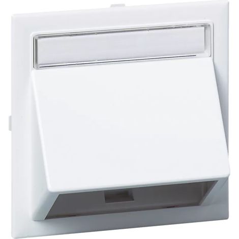 Schneider Electric Schneider - Angled Data Cap for Wall mounting White, thorsman kanal, 5113950 (mounting White, thorsman kanal CYB-bk1) (5970000) (1/2)