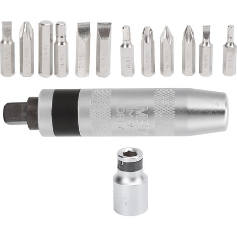 Kit de 14 tournevis à percussion manuels 1/2 po avec étui de rangement pour la réparation de motos et d'automobiles (1/5)