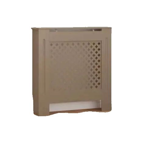Cubierta para radiador, fácil de limpiar, diseño moderno, color marrón. (1/2)
