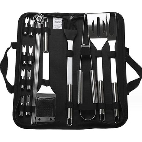 Ensemble de 20 outils de barbecue portables en acier inoxydable-AquaForge (1/5)