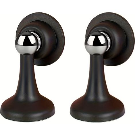 Butées de porte magnétiques silencieuses (2 pièces) - Protection anti-collision silencieuse - Installation facile sans perçage (1/5)