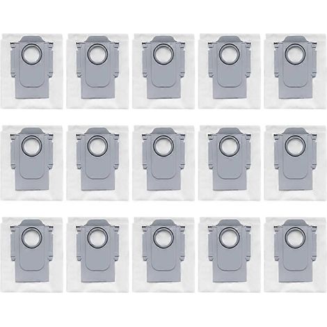 Lot de 15 sacs à poussière pour aspirateur robot Roborock Q Revo, sacs de rechange pour aspirateur Roborock P10 (1/5)