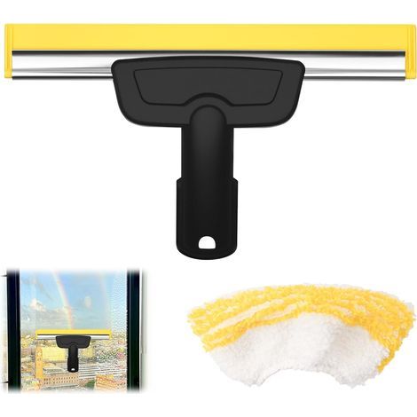 Fensterdüse für Kärcher Dampfreiniger mit Mikrofasertuch-Set, kompatibel mit Kärcher SC1, SC2, SC3, SC4, SC5, SC7, Ersatzteil, streifenfreie Reinigung (1/5)