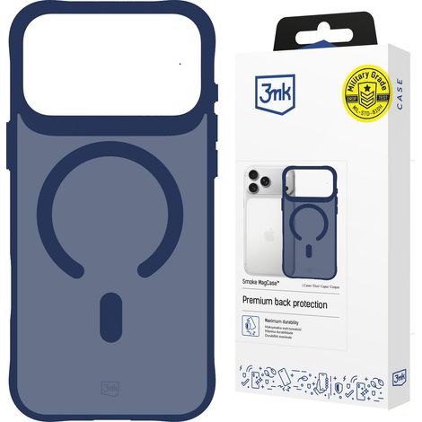 Apple iPhone 17 Pro Max - Étui MagCase 3mk Smoke Bleu (1/5)