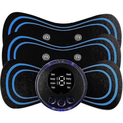 Tragbares EMS-Elektromassagegerät für Nacken und Rücken, Nackenmassagepflaster, Schmerzlinderung (Bestseller) - AquaForge