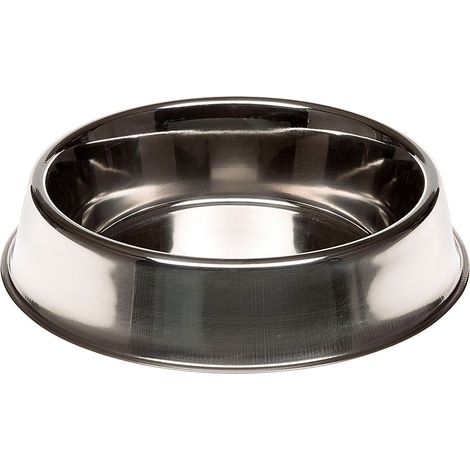 Ferplast SUPERNOVA Ciotola in acciaio inox con bordo inferiore sollevato. 6 misure. Variante 280 - Misure: Ø 30.2 x h 7.2 cm - 2.7 L -