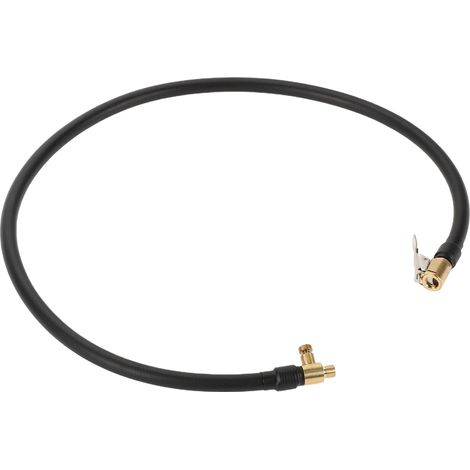Tube De Rallonge Pour Gonfleur De Pneus Noir Durable Taille 80cm, M8x0.8, Diamètre Intérieur 8mm, Connecteur Clip Rapide, Adaptateur 0.305X32 TPI, Métal, Durable, Flexible (1/5)