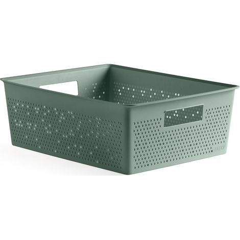 Panier de Rangement Plastique 12 L Bohol, 30 x 39 x 13,5 cm (1/5)