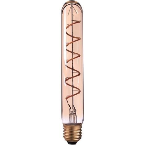 Ampoule LED à filament spiralé T30 4W E27 Ambre, 30 x 255 mm, dimmable (1/3)