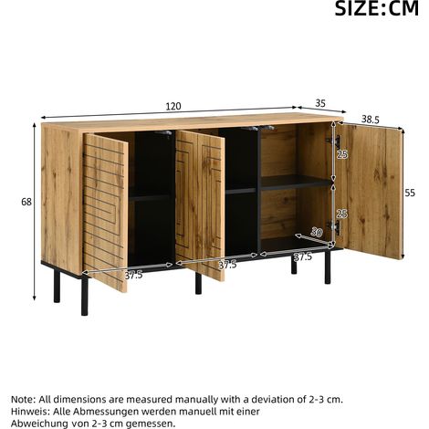 Kleiderschrank aus MDF in Natural 120 x 35 x 68 cm HOMAIRE (1/5)