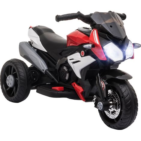 Moto Elettrica per Bambini 6V Nera e Rossa (1/5)